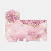 ピンク金ゴールドグリッターアゲートマーブル15thキンセアニラ フェイバーボックス (折り畳みなし)