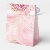 ピンク金ゴールドグリッターアゲートマーブル15thキンセアニラ フェイバーボックス (裏面サイド)