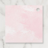 ピンク金ゴールドグリッターカボチャフローラガール2nd誕生日 フェイバータグ (裏面)