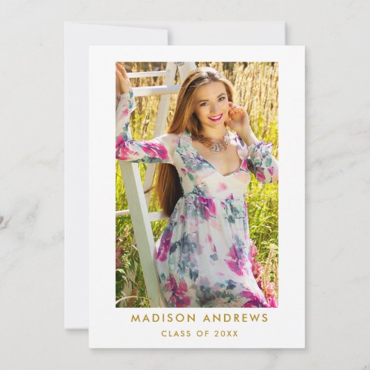 ピンク金ゴールドグリッターグラードパーティー招待状 – フォトバック 招待状 (裏面)