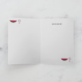 ピンク金ゴールドグリッターレインハッピーリタイアメント カード (内部)