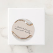 ピンク金ゴールドグリッター大理石アガテハンドメイドジュエリーCl フェイバータグ (インサイチュ)