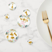 ピンク金ゴールドサファリアニマルグリーン誕生日 コンフェッティ (グループ)