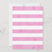 ピンク金ゴールドサファリ誕生日招待状 招待状 (裏面)