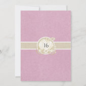 ピンク金ゴールドシンデレラキャリッジスウィート16パーティー 招待状 (裏面)