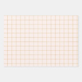 ピンク金ゴールドスクールガールラッピング紙セット ラッピングペーパーシート (正面2)