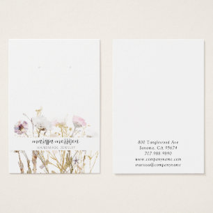 ピンク金ゴールドスタッドイヤリングワイルドフラワーボタニカル