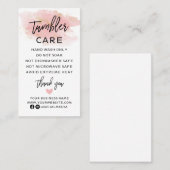 ピンク金ゴールドタンブラ気にーの指示 名刺 (正面/裏面)