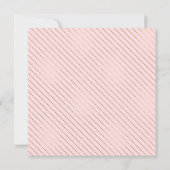 ピンク金ゴールドチェアエスニックプリンセスパールベビーシャワー 招待状 (裏面)