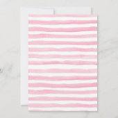 ピンク金ゴールドツーリトルカボチャ誕生日招待状 招待状 (裏面)