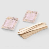 ピンク金ゴールドデコシックなグラム結婚式 プログラムハンドファン ハンドファン (組立なし)