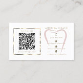 ピンク金ゴールドデンタルエレガンス 名刺 (裏面)