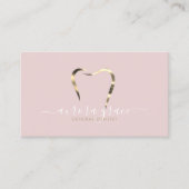 ピンク金ゴールドデンタルエレガンス 名刺 (正面)