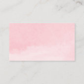 ピンク金ゴールドバレンタインデーハートおむつラッフルカード エンクロージャーカード (裏面)