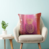 ピンク金ゴールドパイナップルグリッター クッション (椅子)