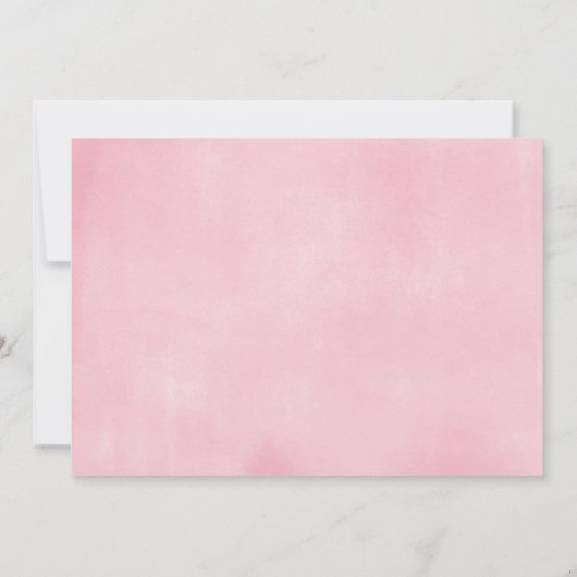 ピンク金ゴールドパープエレガントルバタフライの誕生日 招待状 (裏面)