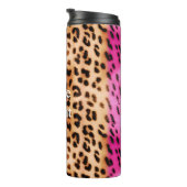 ピンク金ゴールドヒョウ印刷 タンブラー (回転右)