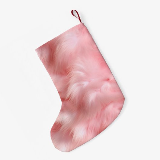 ピンク金ゴールドファースパークルグラムユニコーンライト スモールクリスマスストッキング (裏面 (吊り時))