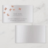 ピンク金ゴールドフェイクホワイトグレークーパービップパーリーシルバー 名刺 (正面/裏面)