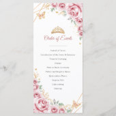 ピンク金ゴールドフローラキンセアニェライベント順 プログラム (裏面)