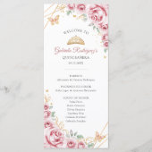 ピンク金ゴールドフローラキンセアニェライベント順 プログラム (正面)