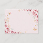 ピンク金ゴールドフローラキンセアニェラ詳細 エンクロージャーカード (裏面)