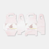 ピンク金ゴールドフローラクラウンプリンセス誕生日お気に入りボックス フェイバーボックス (折り畳みなし)