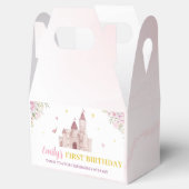 ピンク金ゴールドフローラクラウンプリンセス誕生日お気に入りボックス フェイバーボックス (オープン)