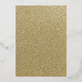 ピンク金ゴールドフローラティアラドレスエレガントキンセアニェラ 箔招待状 (裏面)