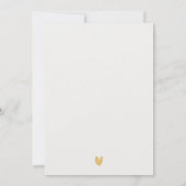 ピンク金ゴールドフローラティーカップ記念茶パーティー 招待状 (裏面)