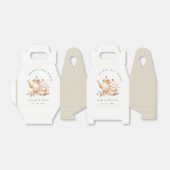 ピンク金ゴールドフローラティーセットブライダルシャワーティーパーティー フェイバーボックス (折り畳みなし)