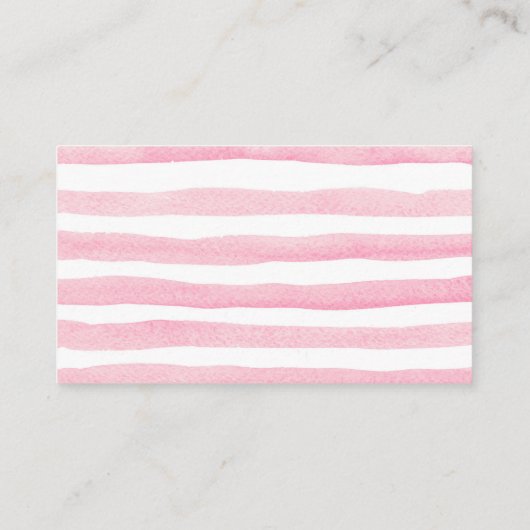 ピンク金ゴールドフローラパンプキンベビーシャワーおむつラッフル エンクロージャーカード (裏面)