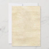 ピンク金ゴールドフローラファースト聖体拝領ガール 招待状 (裏面)