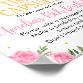 ピンク金ゴールドフローラプリンセスクラウンタイムカプセル ポスター (角)