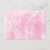 ピンク金ゴールドフローラ水結婚色の詳細 エンクロージャーカード (裏面)