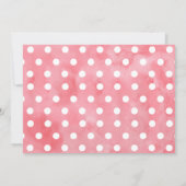 ピンク金ゴールドフローラ《キリスト教》洗礼式や命名式の招待 招待状 (裏面)