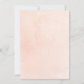 ピンク金ゴールドブライダルシャワーパーティー 招待状 (裏面)