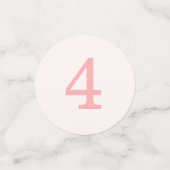 ピンク金ゴールドプリンセスカスタムパーティー誕生日表 コンフェッティ (スモール正面)