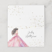 ピンク金ゴールドプリンセスキンセアニラ プレイスカード (外部開封)