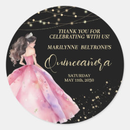 ピンク金ゴールドプリンセスキンセアニラ ラウンドシール