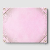 ピンク金ゴールドプリンセスゲストブック ゲストブック (裏面)