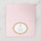 ピンク金ゴールドプリンセス座席表の表番号 プレイスカード (外部開封)