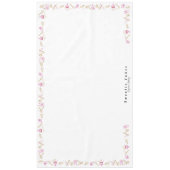 ピンク金ゴールドベーキング料理器具と菓子 テーブルクロス (正面)