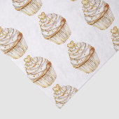 ピンク金ゴールドホワイトクリームハートカップケーキ誕生日 薄葉紙 (詳細)