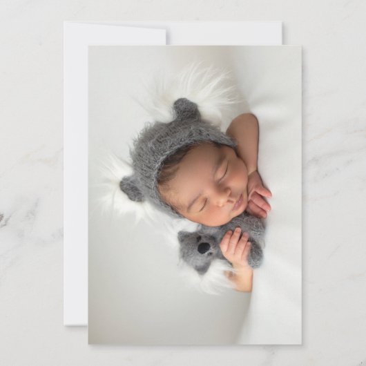 ピンク金ゴールドボホガールバプテスマ《キリスト教》洗礼式や命名式招待状 招待状 (裏面)