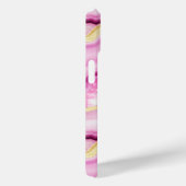 ピンク金ゴールドマーブルゲートモノグラムのゲードシック Case-Mate iPhoneケース (裏面 / 右)