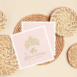 ピンク金ゴールドミクリンスアノス スタンダードカクテルナプキン