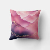 ピンク金ゴールドメタリック大理石 クッション (裏面)