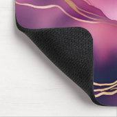 ピンク金ゴールドメタリック大理石 マウスパッド (コーナー)