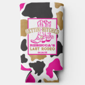 ピンク金ゴールドラストロデオバチェロレッテ スリム缶クーラー (正面)